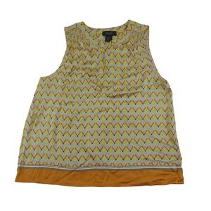 Rachel Roy‎ Sleeveless Blouse Geometric Print Career Casual Top Size M NWOT